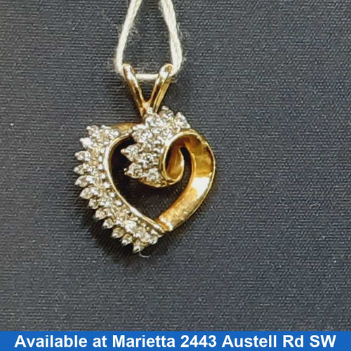 Diamond Pendant - Yellow Gold 14k (.585) 2 grams
