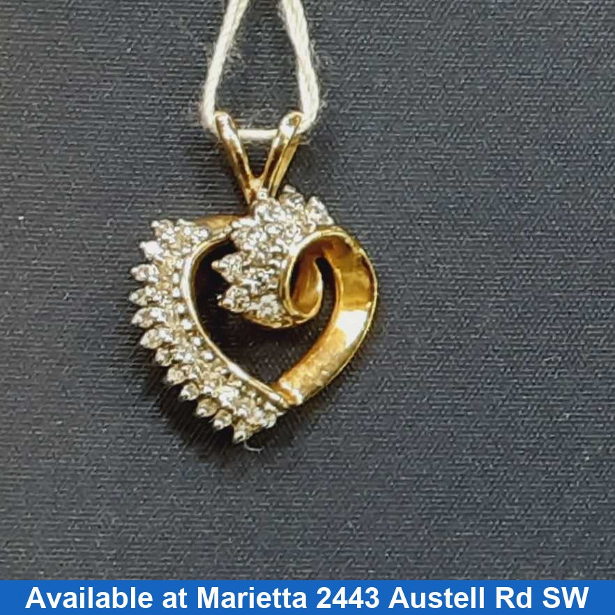 Diamond Pendant - Yellow Gold 14k (.585) 2 grams