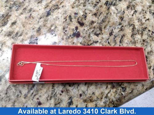 Cuban Link Chain - Yellow Gold 10k (.417) 1.2 grams 16 inch