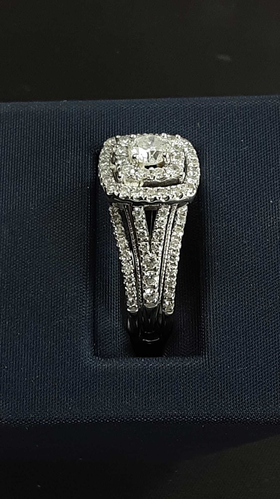 Ring - Engagement Set - White Gold 14k (.585) 6.3 grams Size 7