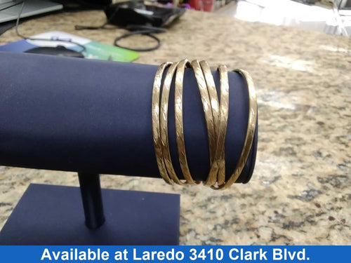 Bangle Bracelet - Yellow Gold 10k (.417) 16.2 grams 7 inch