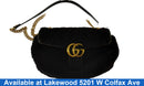 Gucci Marmont Gg Shearling Black Purse / Handbag