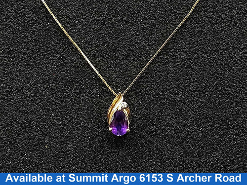 Diamond Pendant - Yellow Gold 14k (.585) 2.1 grams