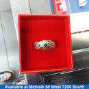 Ring - Wedding Band - White Gold 14k (.585) 5.1 grams Size 8.5