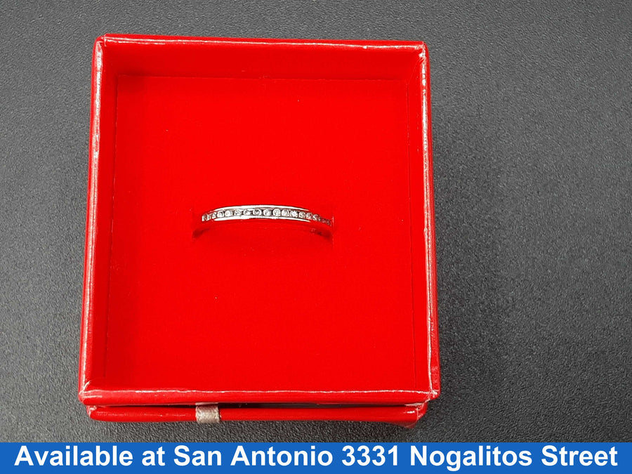 Ring - Wedding Band - White Gold 10k (.417) 1.3 grams Size 7.5