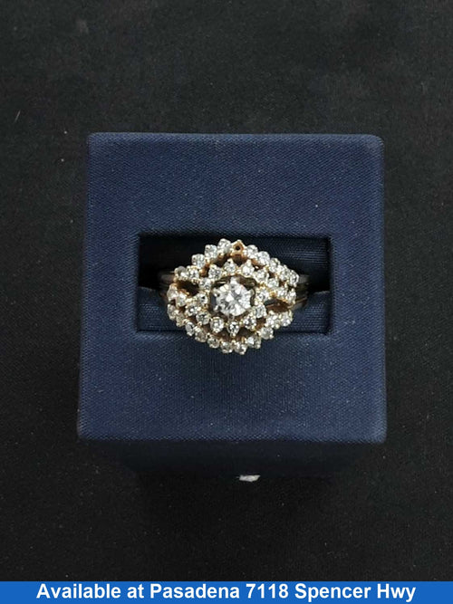 Women's Ring - Yellow Gold 14k (.585) 6.3 grams Size 20