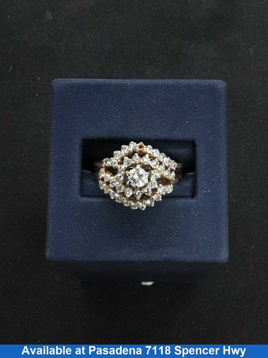 Women's Ring - Yellow Gold 14k (.585) 6.3 grams Size 20