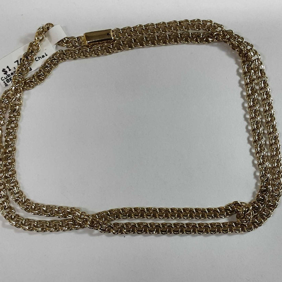 Cuban Link Chain - Yellow Gold 10k (.417) 15.2 grams 24 inch