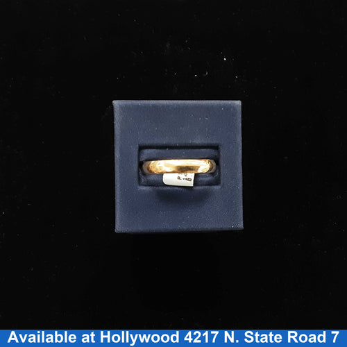 Ring - Wedding Band - Yellow Gold 14k (.585) 3.4 grams Size 11