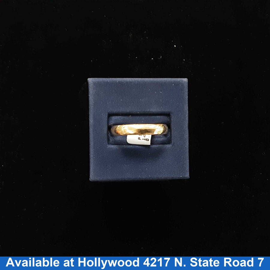Ring - Wedding Band - Yellow Gold 14k (.585) 3.4 grams Size 11