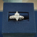 Women's Ring - White Gold 14k (.585) 4 grams Size 20