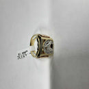 Men's Ring - Tricolor Gold 14k (.585) 9.9 grams Size 7.5