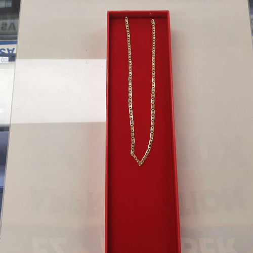 Figaro Chain - Tricolor Gold 14k (.585) 3.6 grams 16 inch