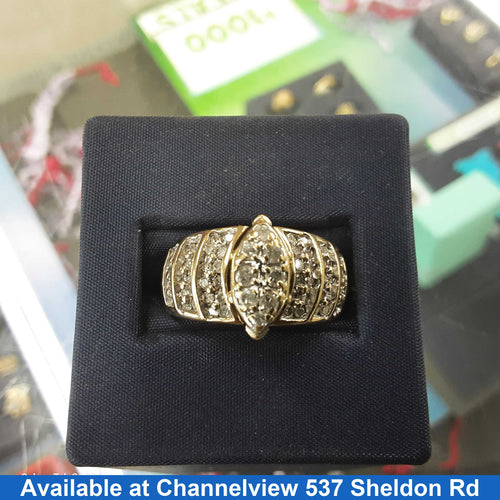 Women's Ring - Yellow Gold 10k (.417) 7.3 grams Size 8