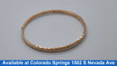 Bangle Bracelet - Yellow Gold 14k (.585) 2.7 grams 8 inch