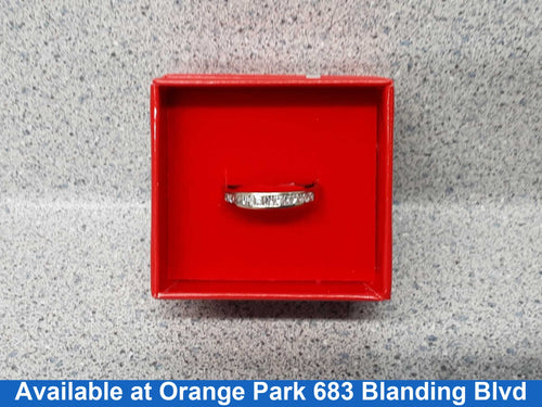 Ring - Wedding Band - White Gold 14k (.585) 2.5 grams Size 7.5