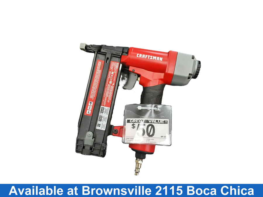 Craftsman Cmpbn18sb Red Pneumatic Brad Nailer