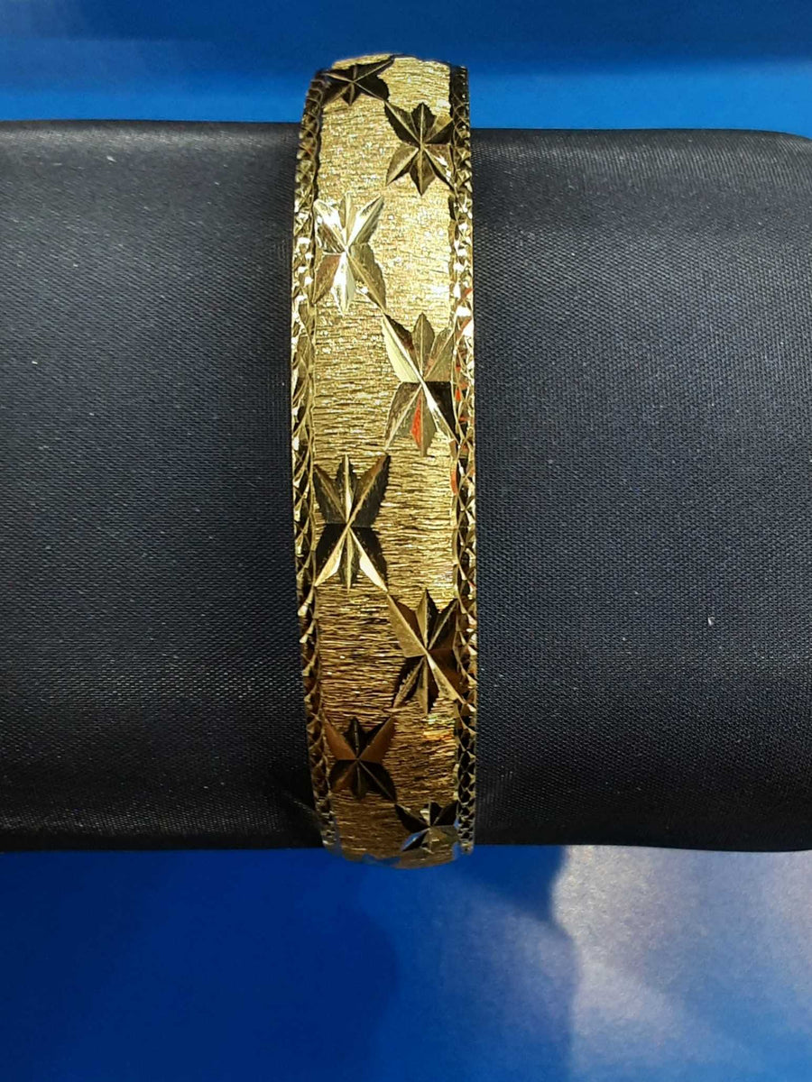 Bangle Bracelet - Yellow Gold 14k (.585) 17.1 grams 14 inch