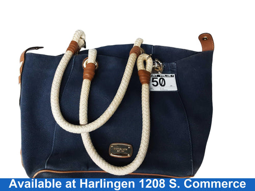 Michael Kors B-1412 Blue Purse / Handbag