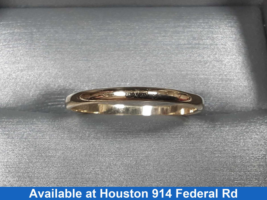 Ring - Wedding Band - Yellow Gold 14k (.585) 1.2 grams Size 9