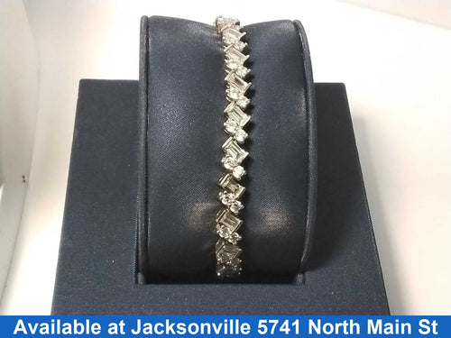 Tennis Bracelet - Silver 18.7 grams 7 inch