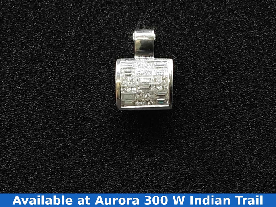 Diamond Pendant - White Gold 18k (.750) 5.7 grams