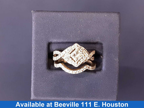 Ring - Engagement Set - Yellow Gold 14k (.585) 6.8 grams Size 7.5