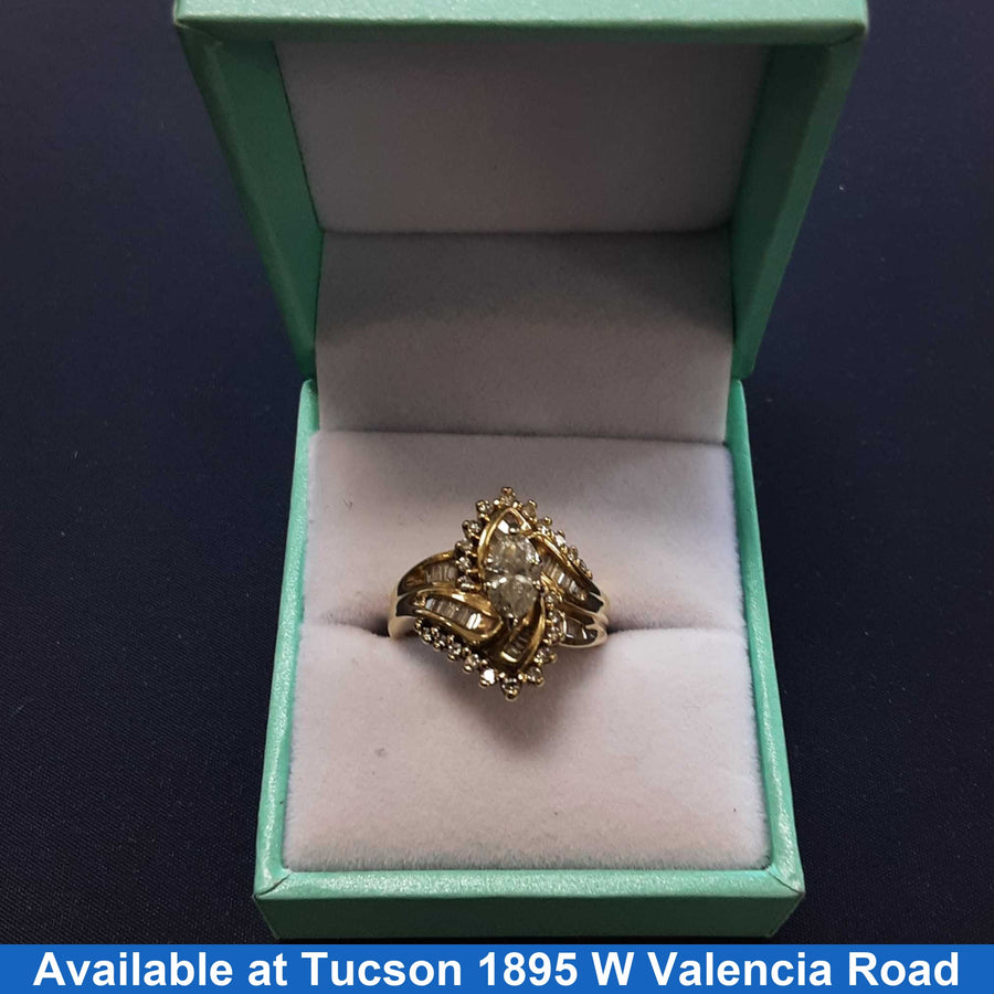 Women's Ring - Yellow Gold 14k (.585) 5.8 grams Size 6
