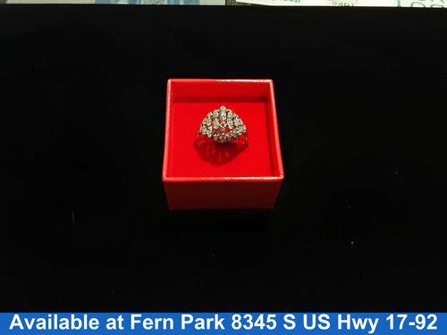 Women's Ring - White Gold 14k (.585) 6.1 grams Size 10