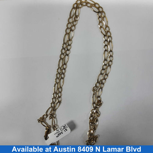 Figaro Chain - Yellow Gold 10k (.417) 13.2 grams 26 inch