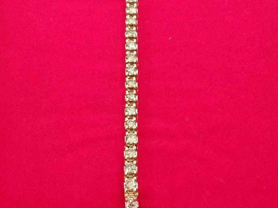 Tennis Bracelet - Yellow Gold 14k (.585) 11.5 grams 7 inch