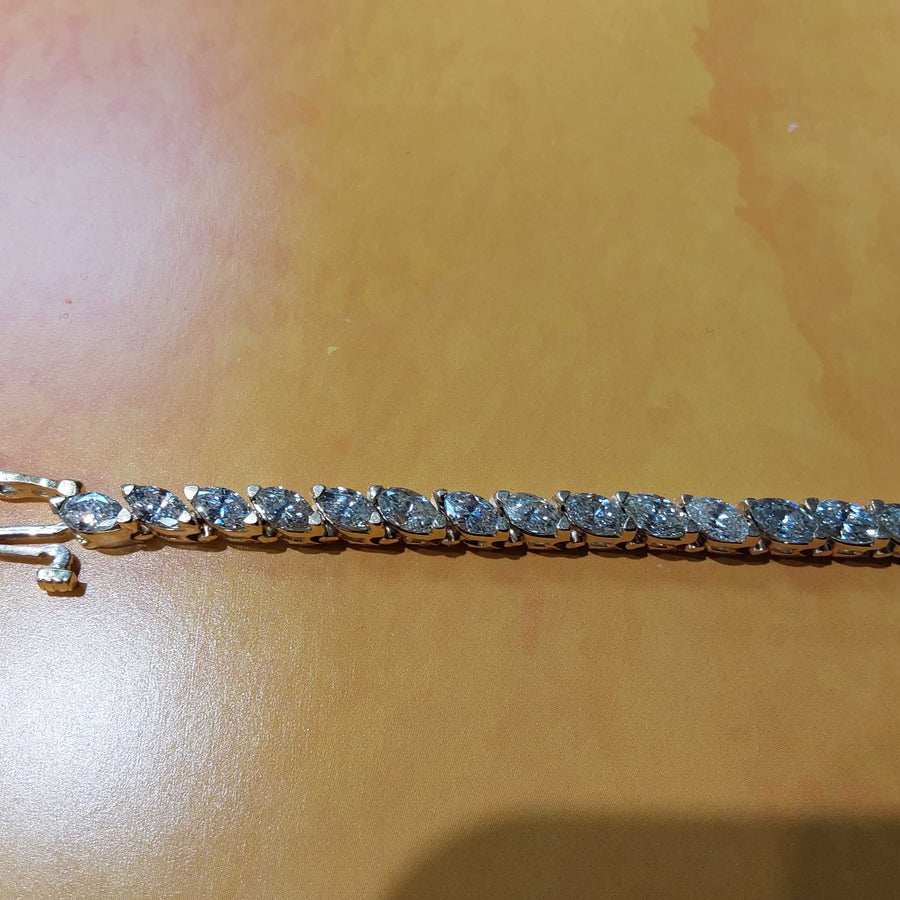 Tennis Bracelet - Yellow Gold 14k (.585) 18.9 grams 8 inch