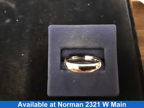 Ring - Wedding Band - White Gold 14k (.585) 5.3 grams Size 8