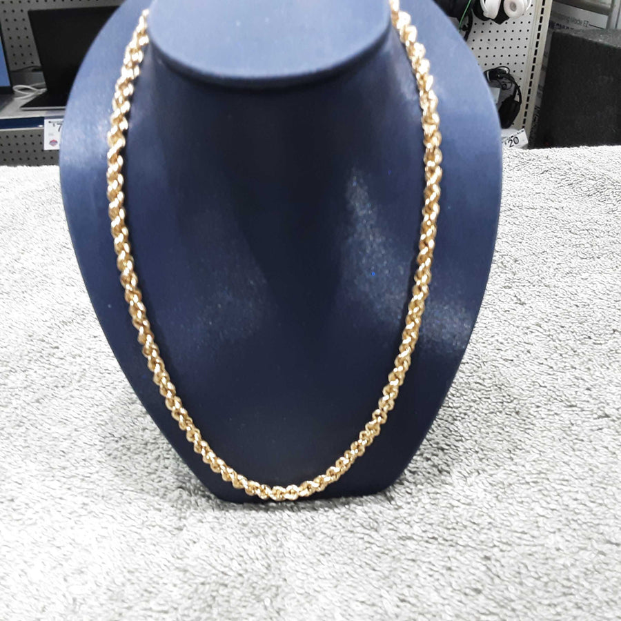 Rope Chain - Yellow Gold 14k (.585) 7.4 grams 34 inch