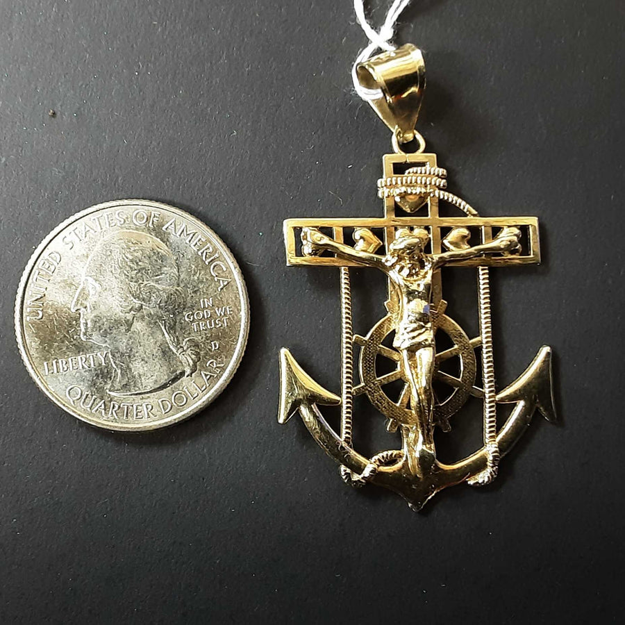 Religious Pendant - Yellow Gold 10k (.417) 4.8 grams