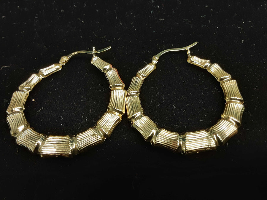 Bangle Earrings - Yellow Gold 10k (.417) 3.7 grams