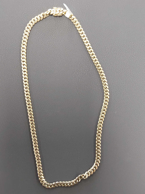 Cuban Link Chain - Yellow Gold 10k (.417) 75.3 grams 22 inch