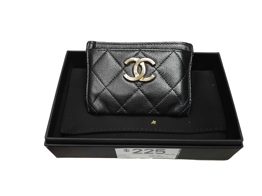 Chanel Uuklu2c Black Wallet