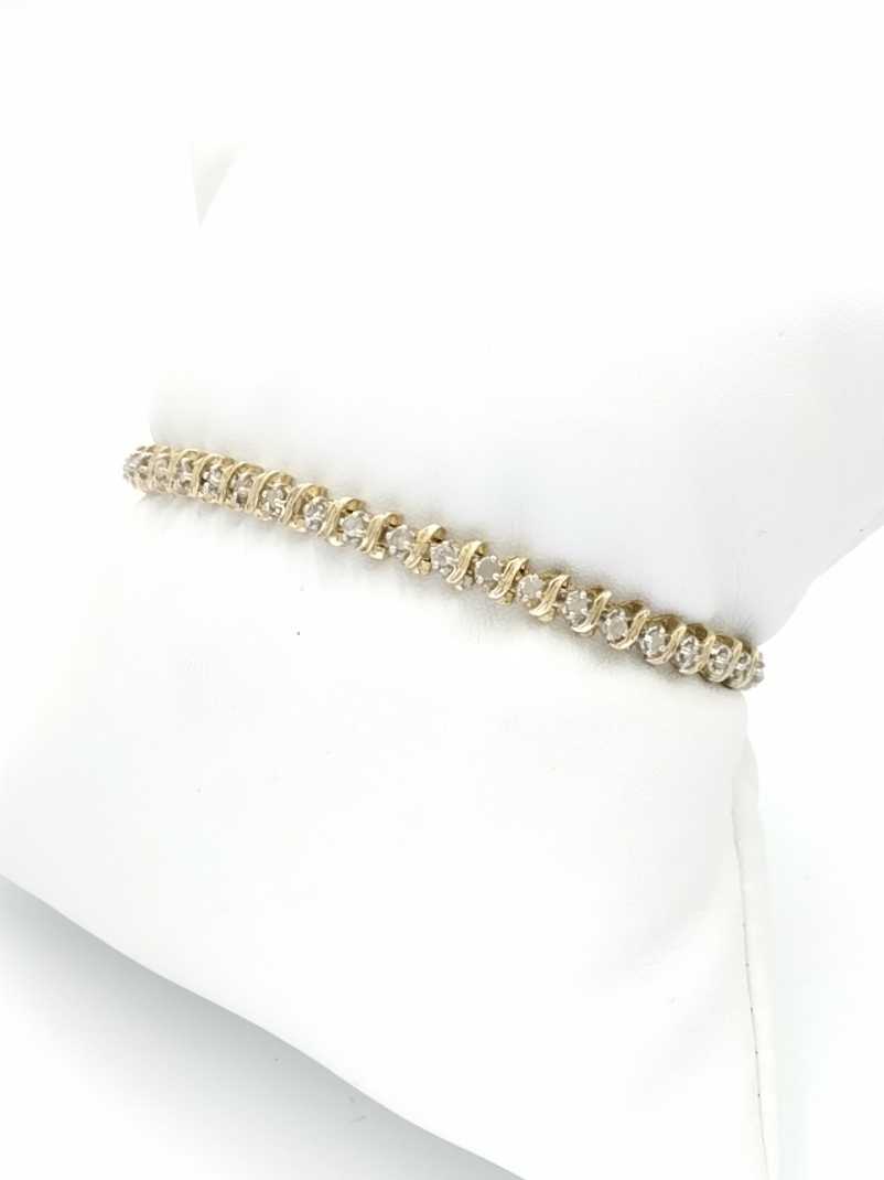 Tennis Bracelet - Yellow Gold 10k (.417) 9.3 grams 7 inch