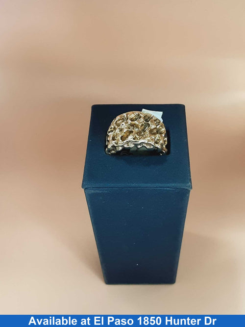 Men's Ring - Yellow Gold 10k (.417) 26 grams Size 10.5
