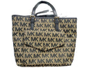 Michael Kors Jet Set Signature Tote Beige / Tan Purse / Handbag