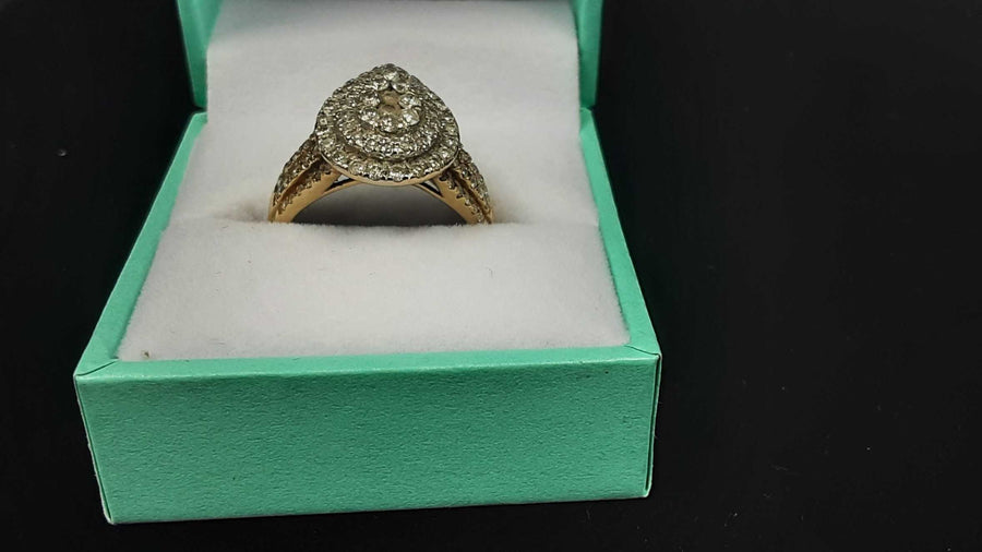 Women's Ring - Yellow Gold 10k (.417) 4.5 grams Size 7.5
