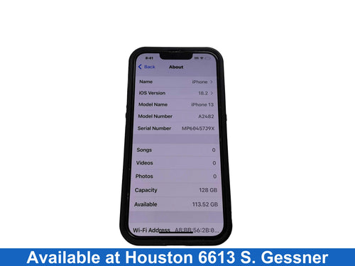 Apple A2482__iphone 13 128 Gb Blue Smart Phone