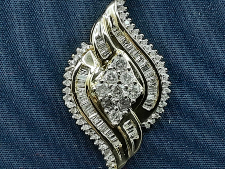 Diamond Pendant - Yellow Gold 10k (.417) 5.8 grams
