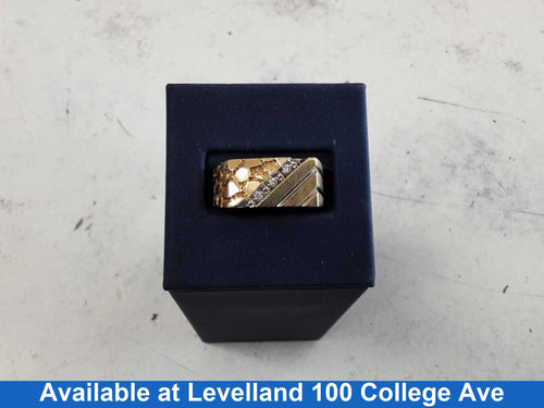 Men's Ring - Yellow Gold 10k (.417) 4.2 grams Size 11.5