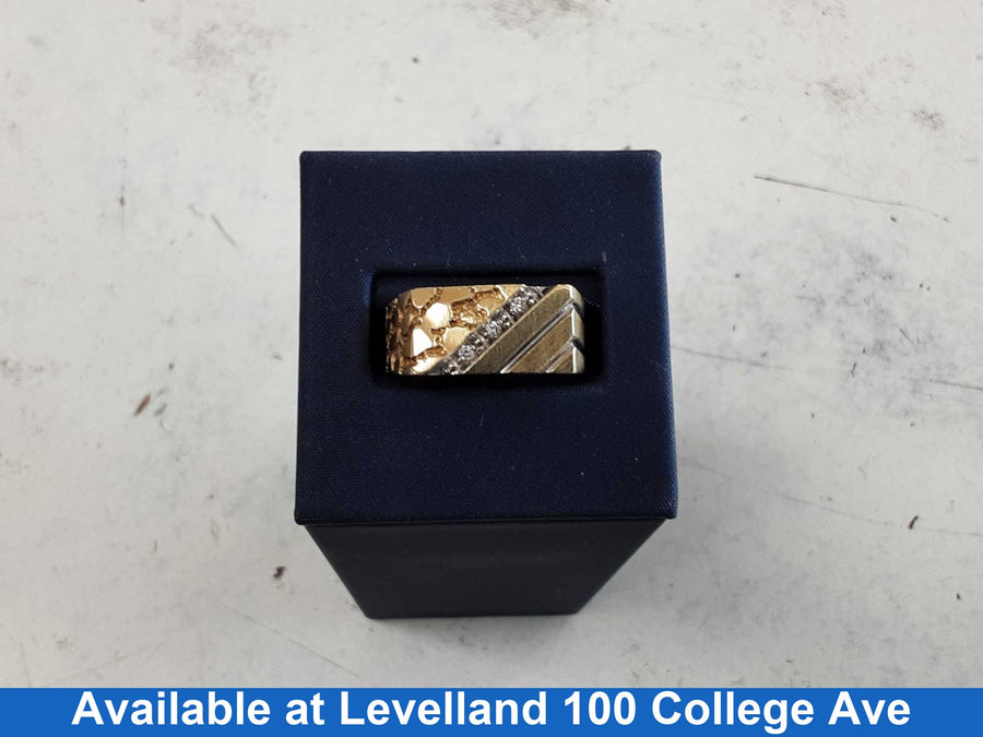 Men's Ring - Yellow Gold 10k (.417) 4.2 grams Size 11.5