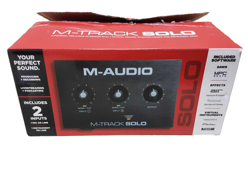 M Audio M Track Solo Black Classic Audio Interface
