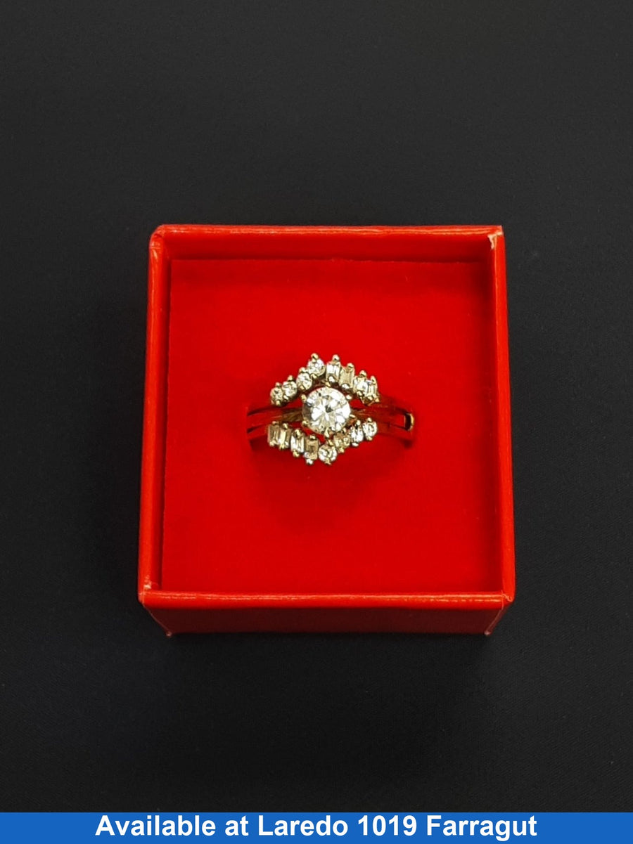 Ring - Wedding Set - Yellow Gold 14k (.585) 6.5 grams Size 9.5