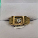 Men's Ring - Yellow Gold 14k (.585) 7.1 grams Size 20