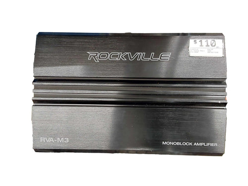 Rockville Rva-m3 Black Car Audio Amplifier